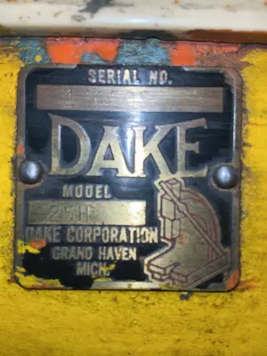 Used DAKE 25H H-Frame Presses Ohio US | HGR 24 #1518166