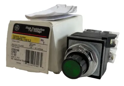 NEW GENERAL ELECTRIC CR104PBL11G1L2 PUSHBUTTON 120V