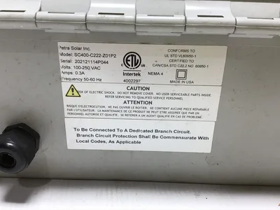 Hoffman SC400-C222-Z01P2 Fiberglass Hinged Cover Type 4X Enclosure