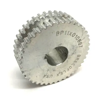 USED BRECOFLEX TIMING PULLEY ALUMINUM BODY 40-TOOTH W/ KEYWAY