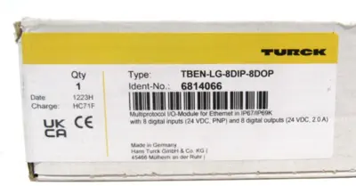 NEW TURCK TBEN-LG-8DIP-8DOP I/O MODULE TBENLG8DIP8DOP