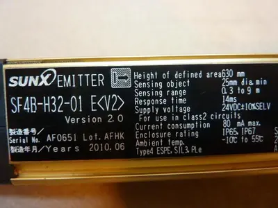 USED SUNX LTD SF4B-H32-01 EV2