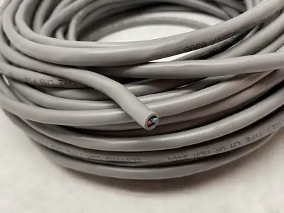 USED ALPHA WIRE COMMUNICATION & CONTROL CABLE 22AWG 2-PAIR ABOUT 80' LENGTH