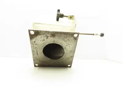 Gravity Bin Slide Gate Magnetic Separator Drawer 8.5" Flange 4" Outlet No Magnet
