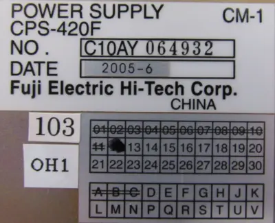 NEW FUJI ELECTRIC CPS-420F POWER SUPPLY CPS420F