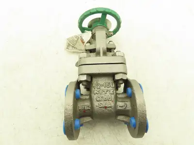 Kitz 150UMAM 1/2" Gate Valve ANSI Class 150 170psig  500°F CF8M SS Rising Stem