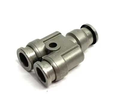 USED SMC METAL Y-UNION FITTING 8MM TUBE OD