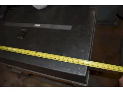 60" X 36" X 8" JC BUSCH PRECISION LAYOUT BLACK GRANITE SURFACE PLATE ON STAND: STOCK #22773