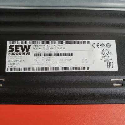 Used SEW Eurodrive MDX61B0110-5A3-4-00 08243492 MDX60A0110-5A3-4-00 08226857 Variable Speed Drives California US | American Industrial Supply Co. #1376948