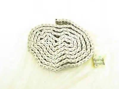 Tsubaki 50-2SS #50 2-Strand Double Roller Chain Stainless 5/8" Pitch Riveted 10'