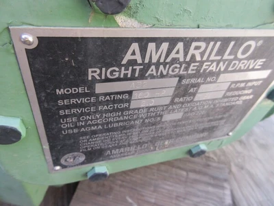 160 HP @ 1750 RPM, Amarillo #A32, right angle fan drive, 7.89:1 Ratio