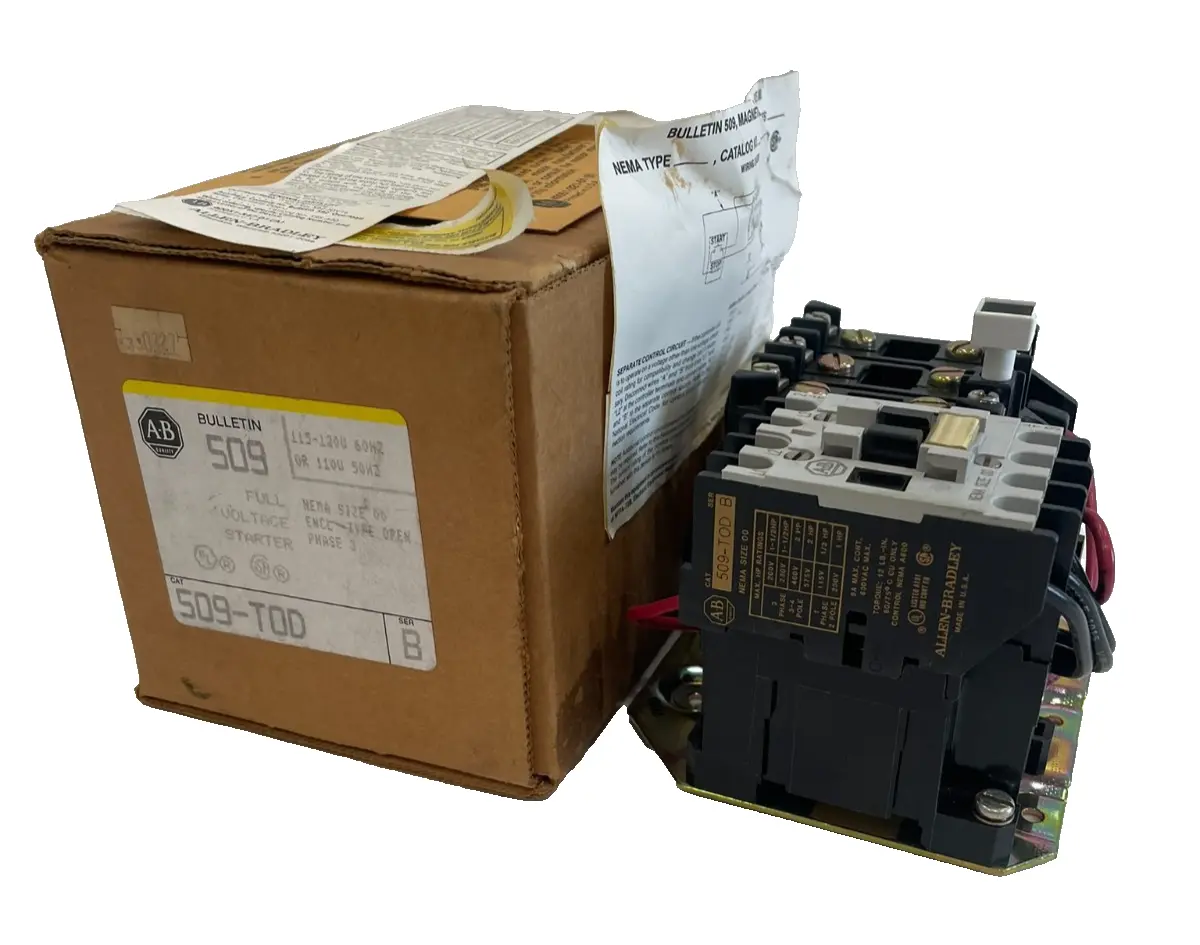 ALLEN BRADLEY 509-TOD FULL VOLTAGE STARTER SER.B 509TOD NEW, SURPLUS