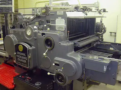 Heidelberg 32.25 cylinder SBB w/ Hot Foil System  Rebuilt