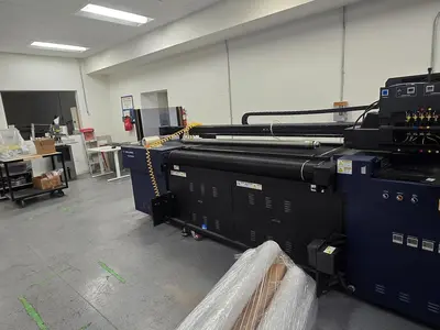 USED KONICA KONICA ACCURIOWIDE 160 WIDE FORMAT HYBRID UV LED INKJET PRINTER