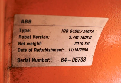 USED ABB IRB 6400