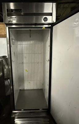 174-0004 True T-23F Stainless Steel Self Contained 1 Door Reach In Freezer