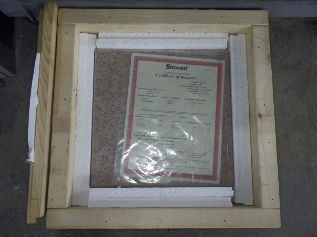 Starrett 12"x12"x4" Crystal Pink Surface Plate 324282 (STK)