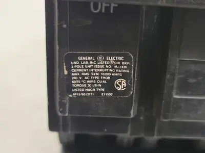 USED GENERAL ELECTRIC THQB315