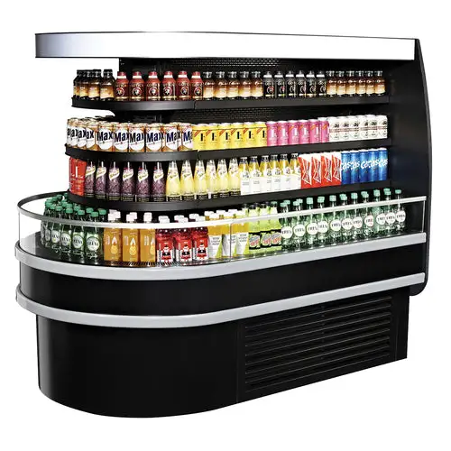 Turbo Air TIOM-48RSB-N 48" Horizontal Island Open Air Cooler w/ (4) Levels, 220v/1ph