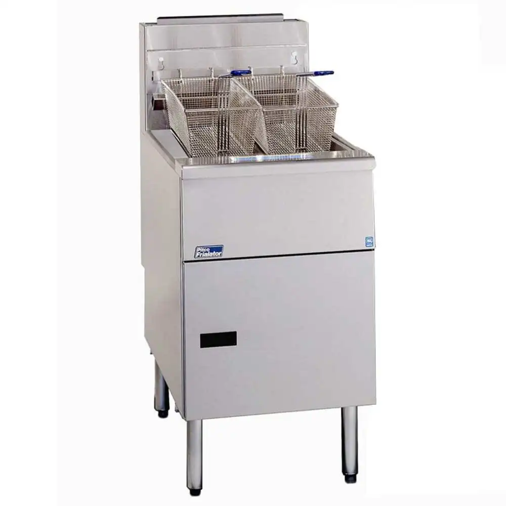 Pitco SG18-S Solstice Series Floor Model Gas Fryer, 70-90 lb. Oil Capacity