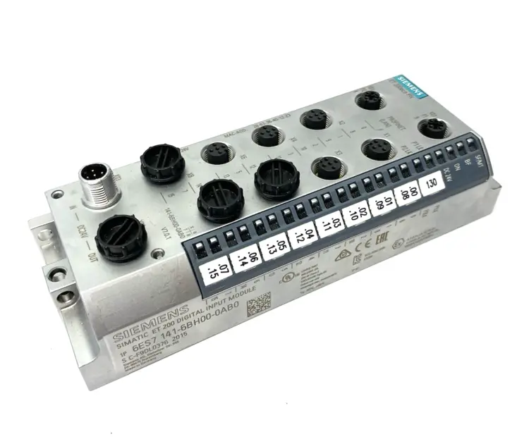Used SIEMENS SIMATIC DP ET200ECO PN I/O MODULE 16DI, DC24V, 8XM12 PLC Input & Output | Maverick Industrial Sales #1099035