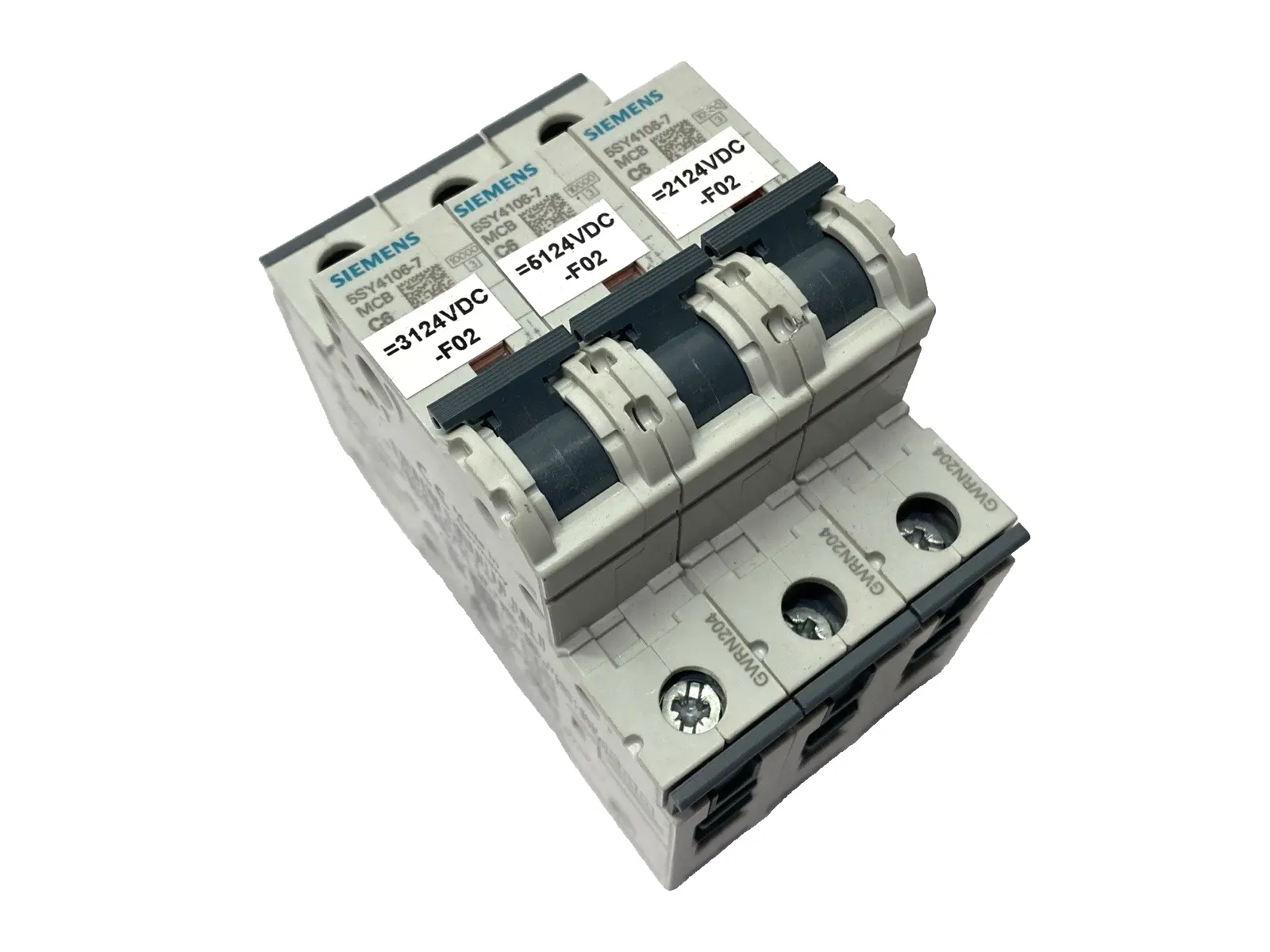 USED SIEMENS MINIATURE CIRCUIT BREAKER 1-POLE 6A 230/400V