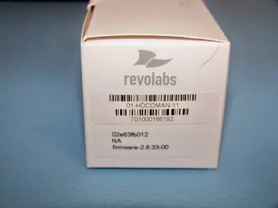 (24) Revolabs Wireless Lapel Mics / Microphones with (3) Charging Bases and (5) Replacement Mics that are NEW IN BOX