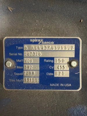 NEW 2021 SPIRAX SARCO 6" KEA43PGSUSS.2