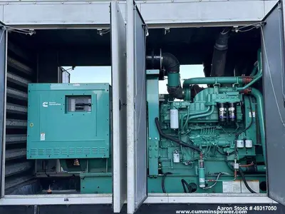 Used Cummins 750 kW Diesel Generator – DQFAA, Tier 2, 480V Capable, UL2085 Tank, Passed Load Test