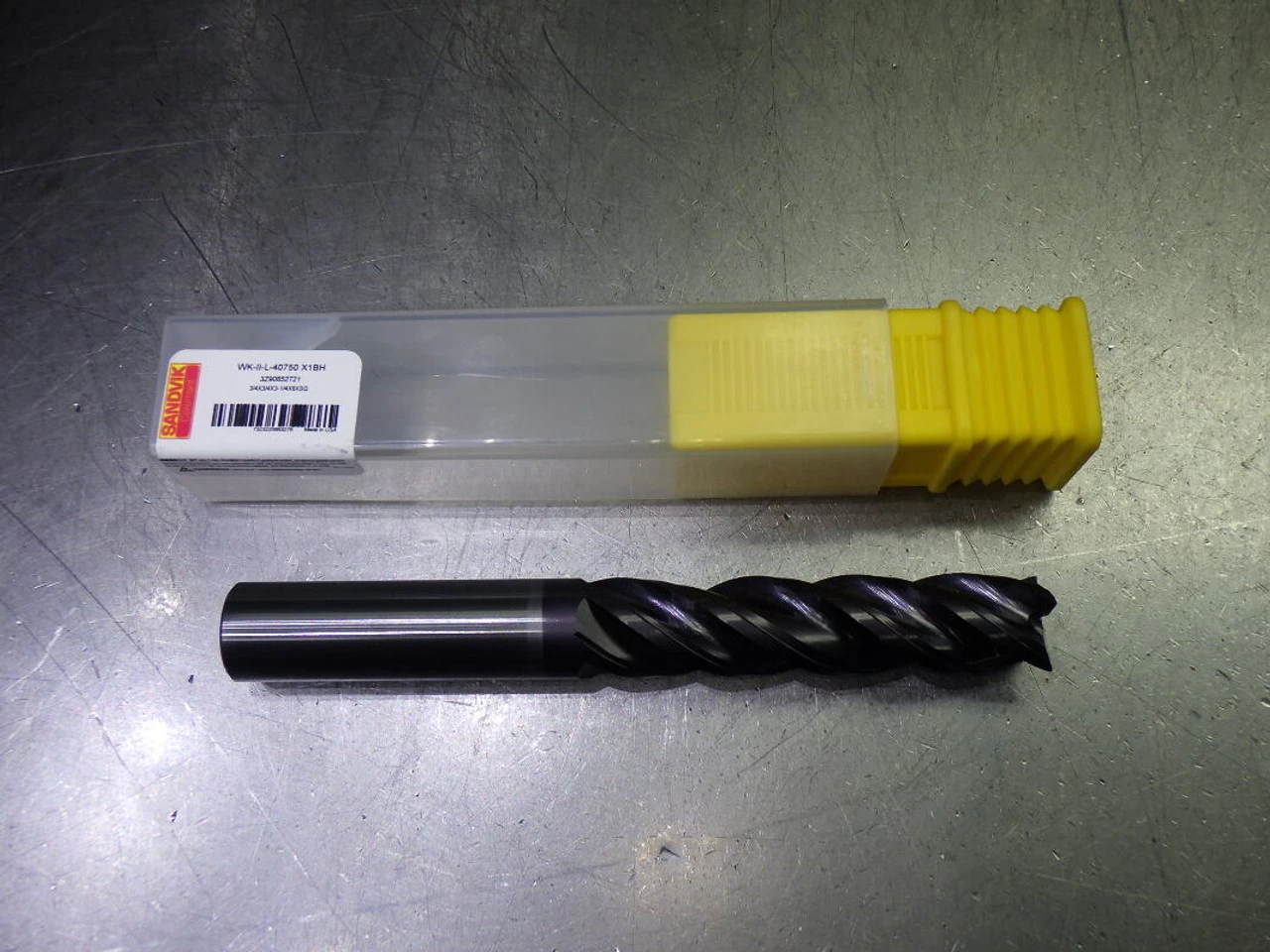 Sandvik 3/4" 4 Flute SQ Carbide Endmill 3/4" Shank WK-II-L-40750 X1BH (LOC2359)