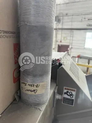 USED ALLEGHENY 18-250C PAPER SHREDDER WITH INFEED CONVEYOR