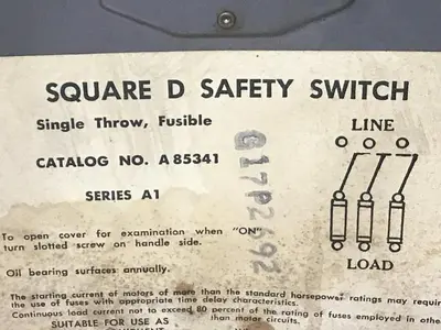 USED SQUARE D A85341