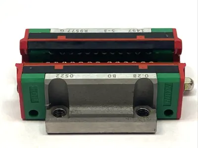 USED HIWIN LINEAR GUIDE BLOCK HG SERIES FLANGE HEAVY LOAD