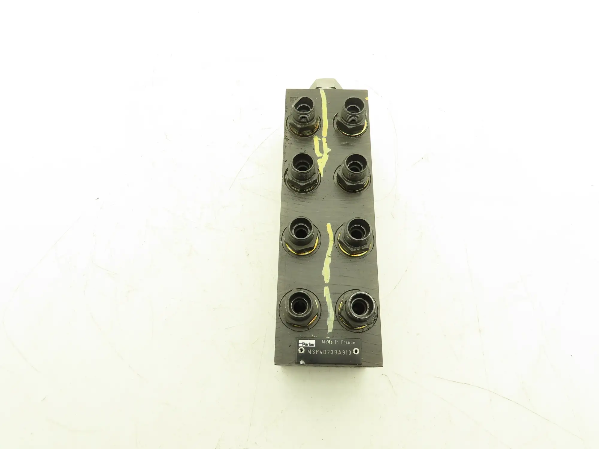Parker MSP4D23BA910 Hydraulic 4-Station Manifold Valve Block 5000psi Cetop 3