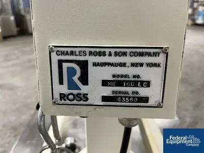 USED Ross Ross ME100LC Emulsifier, S/S, 1 HP