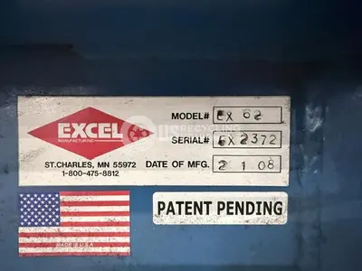 Used 2008 EXCEL EX-62 HORIZONTAL CLOSED DOOR BALER Balers Georgia US | US Recycling Equipment #1300352