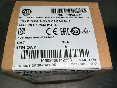 New | in-Stock 2017 ALLENBRADLEY 1794OW8 PLC Input & Output Ohio US | HGR 24 #1545336