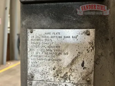 Used ROCKWELL 20 Vertical Band Saws Michigan US | Vander Ziel Machinery Sales #480518