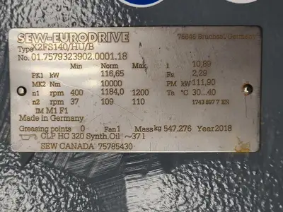 NEW 2018 SEW-EURODRIVE X2FS140/HU/B