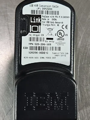 IBM 39M2899 USB Conversion Cable IBM USB KVM Cable Cat5. Loc 5E-10