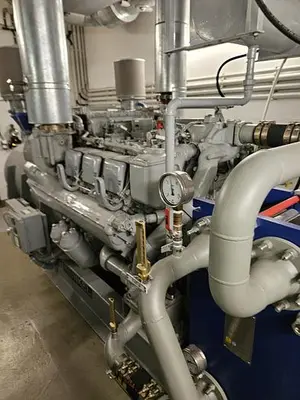 USED 1991 HEINKEL AGGREGATEBAU HE500/396; 500 KW; 400 V; 722 A; 1500 RPM
