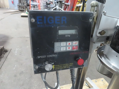 used 1 hp Eiger Machinery Inc. Lab High Speed Disperser, Stainless steel