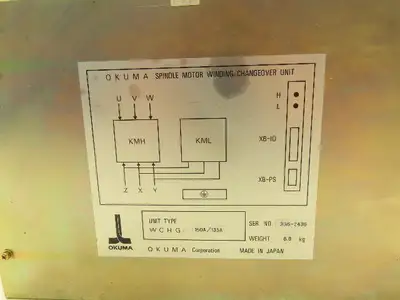 Okuma WCHG-150A/135A Spindle Motor Winding Changeover Unit