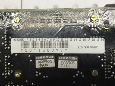 USED SIEMENS 6ES5 900-0AA12 (1)-CPU MODULE 900