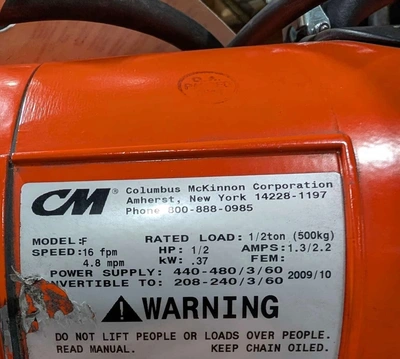 USED COLUMBUS MCKINNON LODESTAR