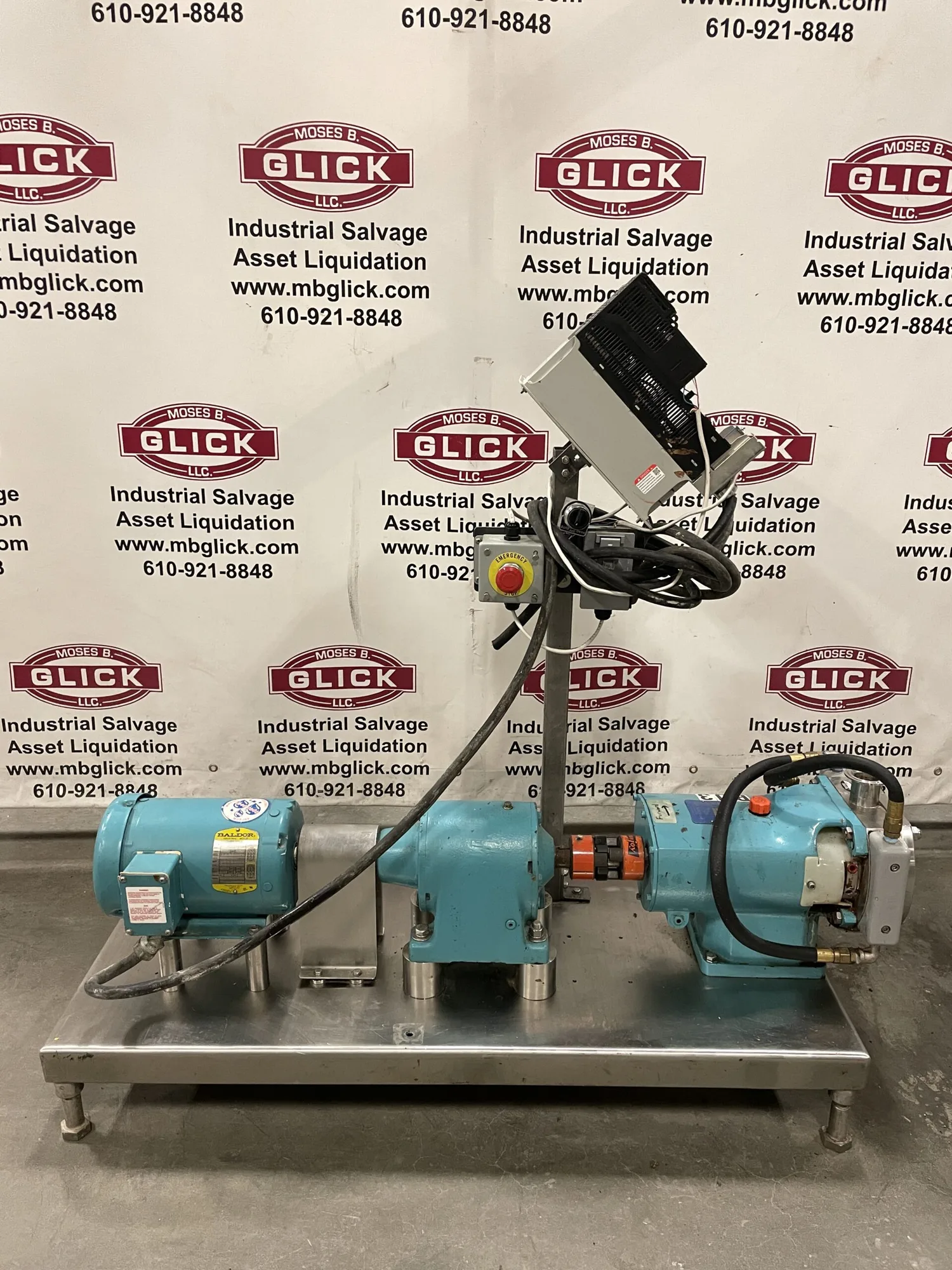 G&H 522P Stainless 2″ Sanitary Rotary Lobe Positive Displacement Pump 2HP