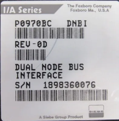 USED FOXBORO P0970BC DNBI INTERFACE EXTENDER MODULE REV-0D