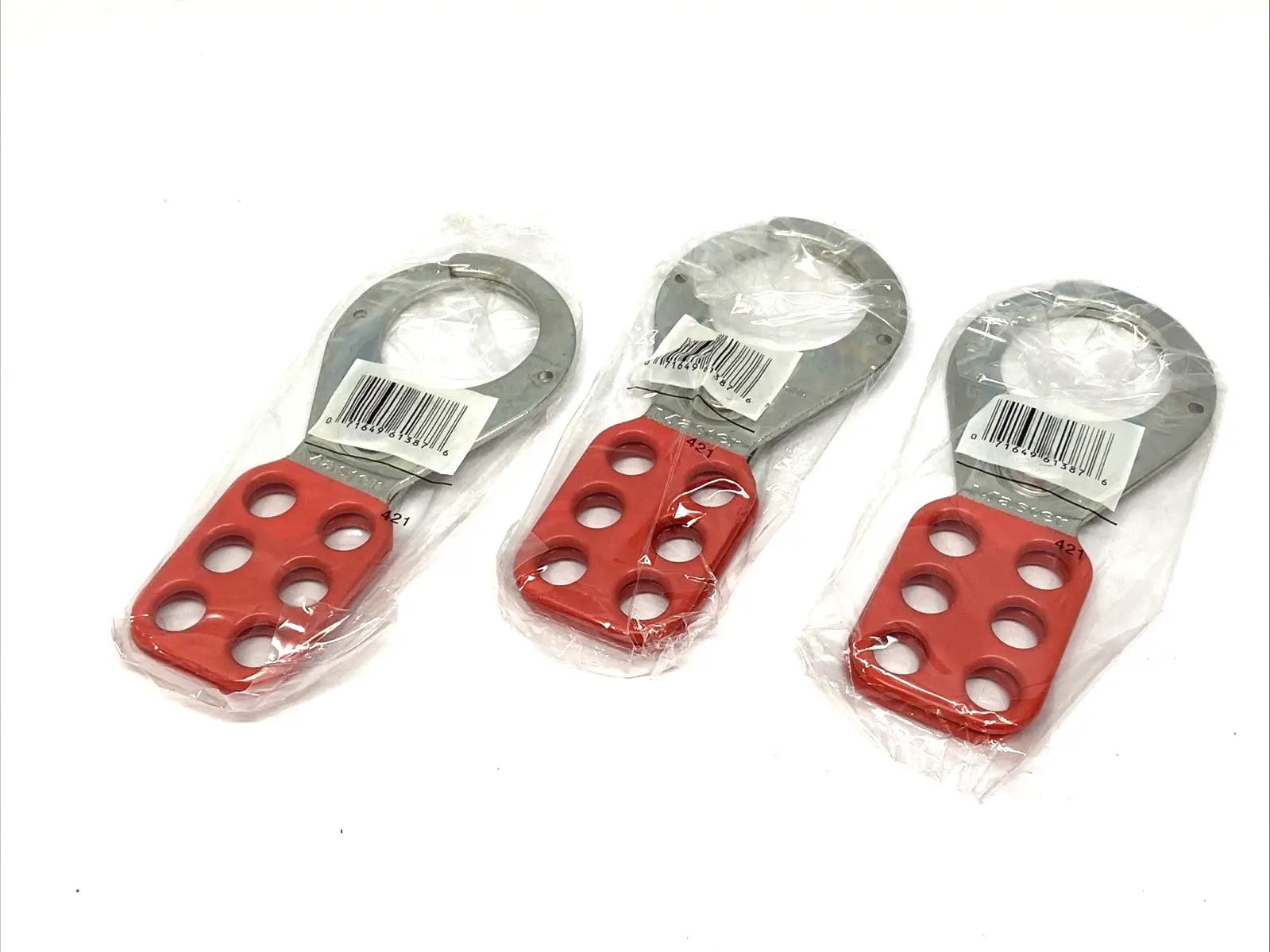 New | in-Stock Master Steel Lockout Hasp 6-Hole 1-1/2" Jaw LOT OF 3 Locksmith Equipment/Supplies Michigan US | Maverick Industrial Sales #1518251