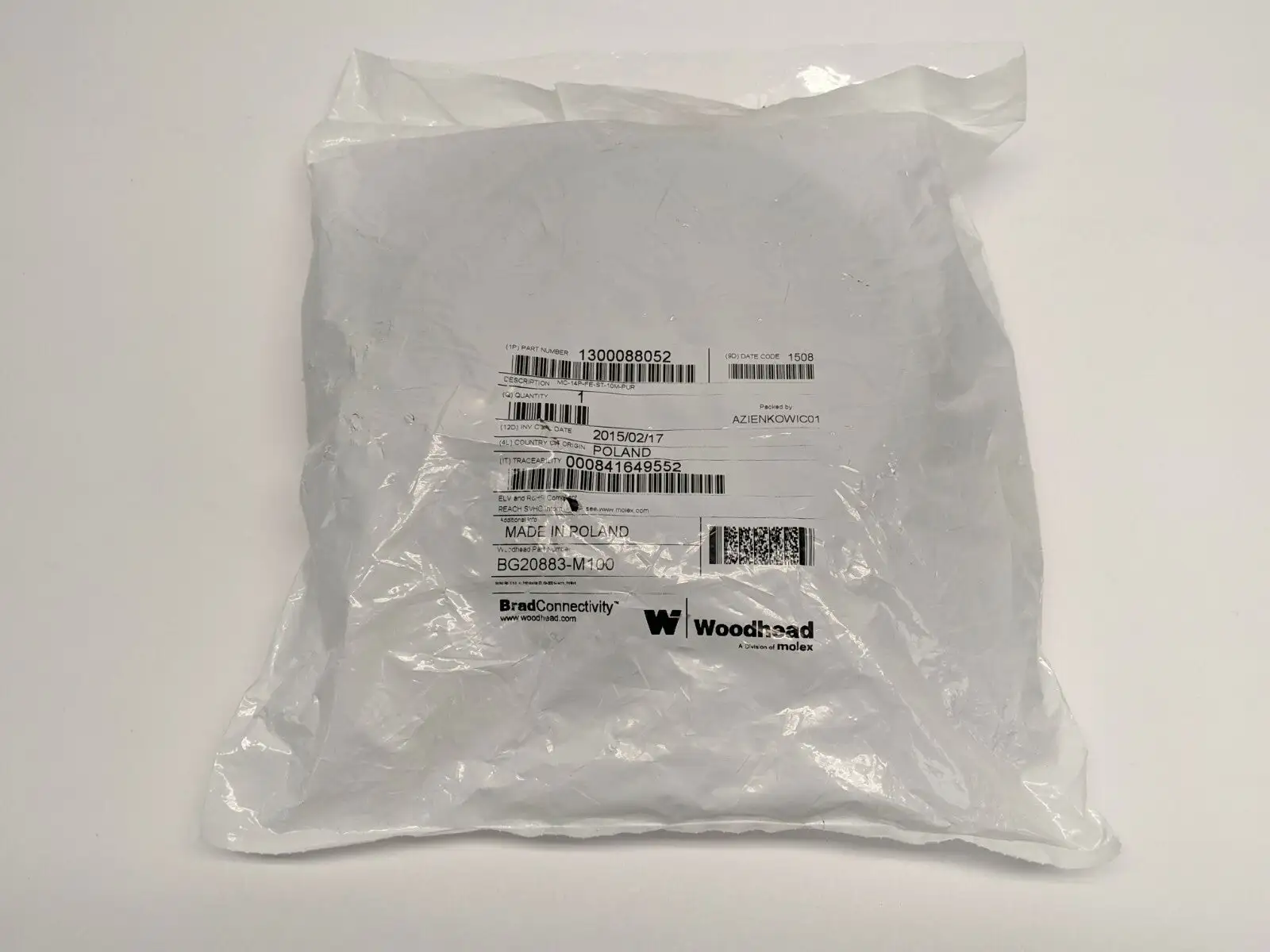 New | in-Stock MOLEX CABLE MC-14P-FE-ST-10M-PUR Cable & Wire | Maverick Industrial Sales #1101600