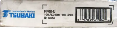 NEW TSUBAKI RF60-U ROLLER CHAIN 10FT B110555 RF60U